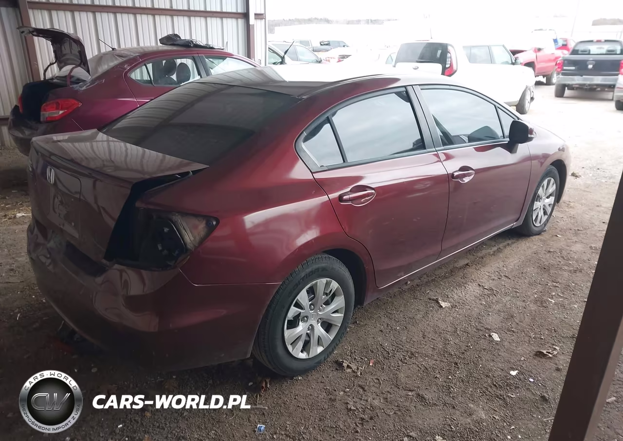 2012 Honda Civic Lx VIN:2HGFB2F50CH536564 - 4