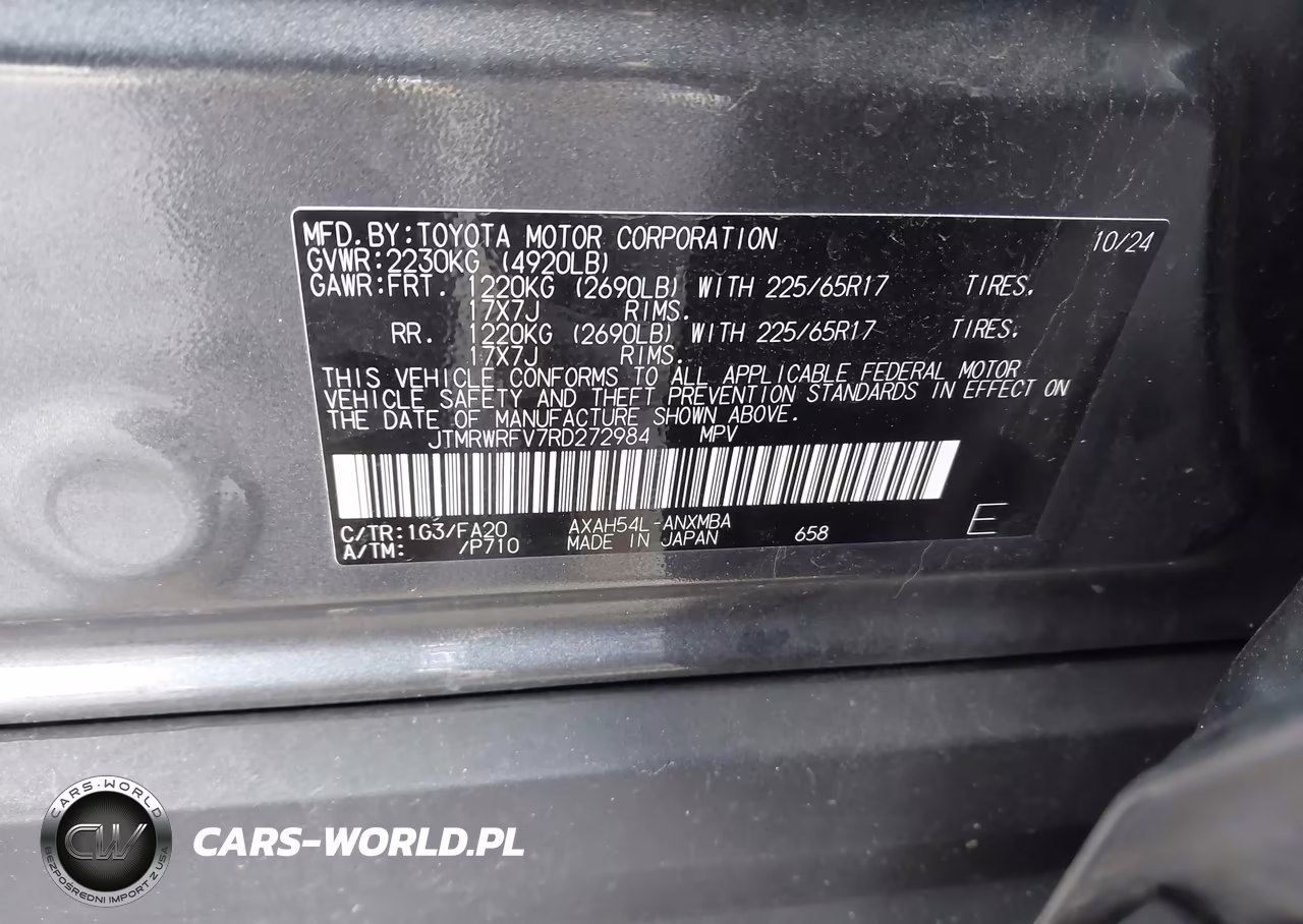 2024 Toyota Rav4 Hybrid Xle VIN:JTMRWRFV7RD272984 - 9