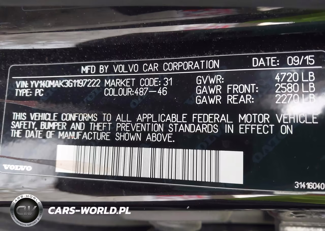 2016 Volvo S80 T5 Drive-E VIN:YV140MAK3G1197222 - 9