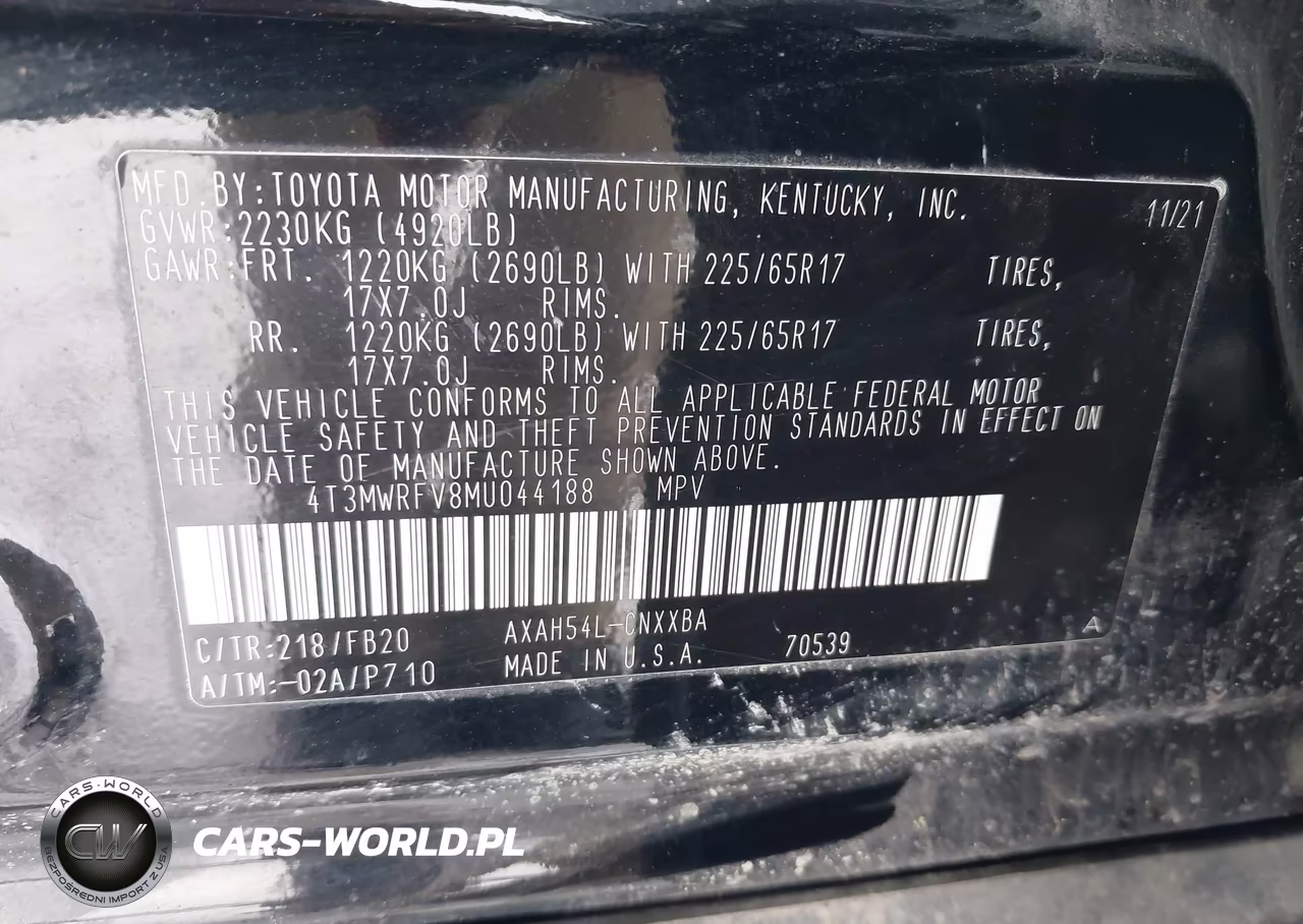2021 Toyota Rav4 Hybrid Le VIN:4T3MWRFV8MU044188 - 9