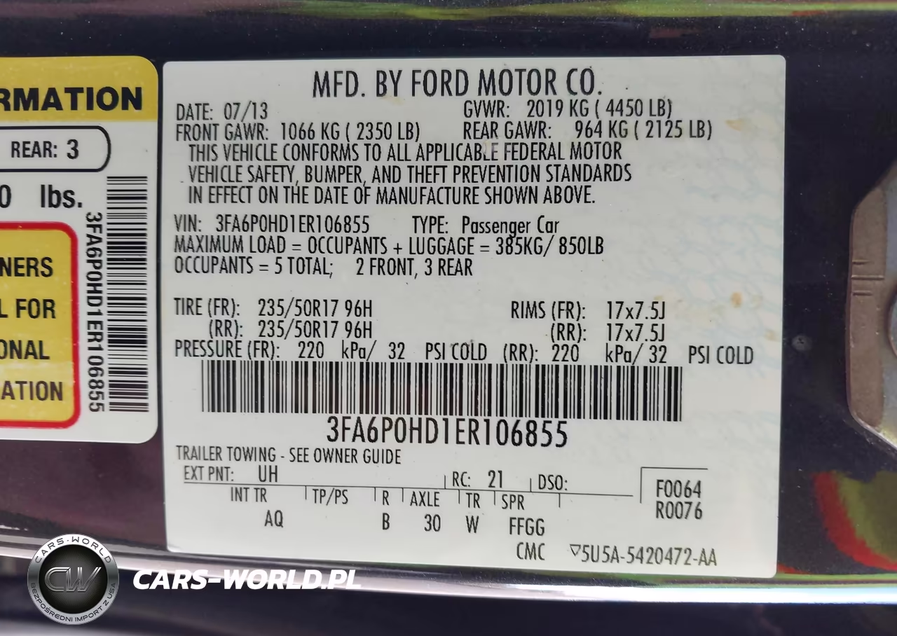 2014 Ford Fusion Se VIN:3FA6P0HD1ER106855 - 9