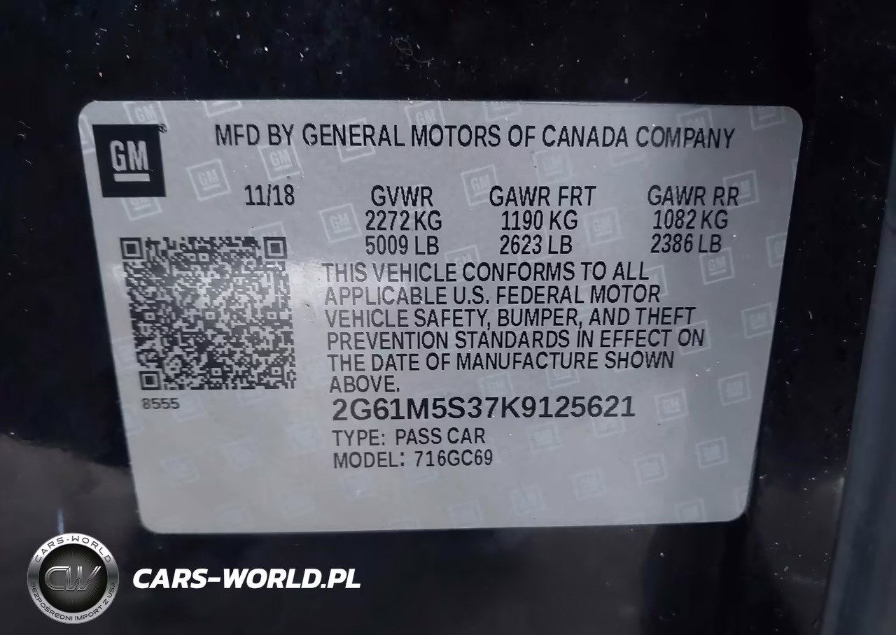 2019 Cadillac Xts Luxury VIN:2G61M5S37K9125621 - 9