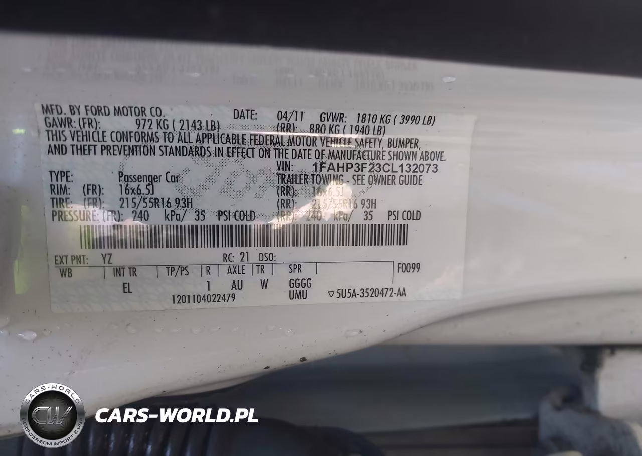 2012 Ford Focus Se VIN:1FAHP3F23CL132073 - 9