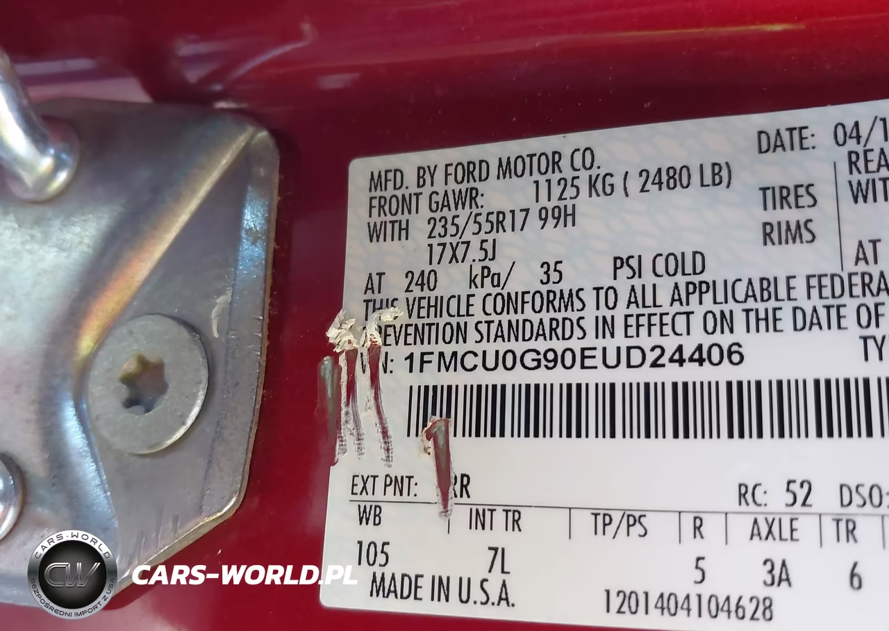 2014 Ford Escape Se VIN:1FMCU0G90EUD24406 - 9