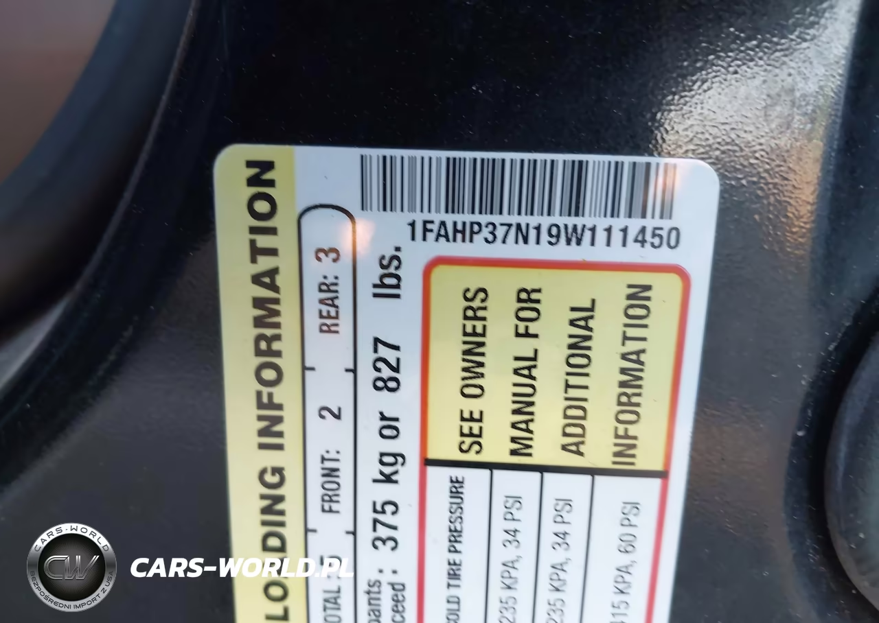 2009 Ford Focus Sel VIN:1FAHP37N19W111450 - 9