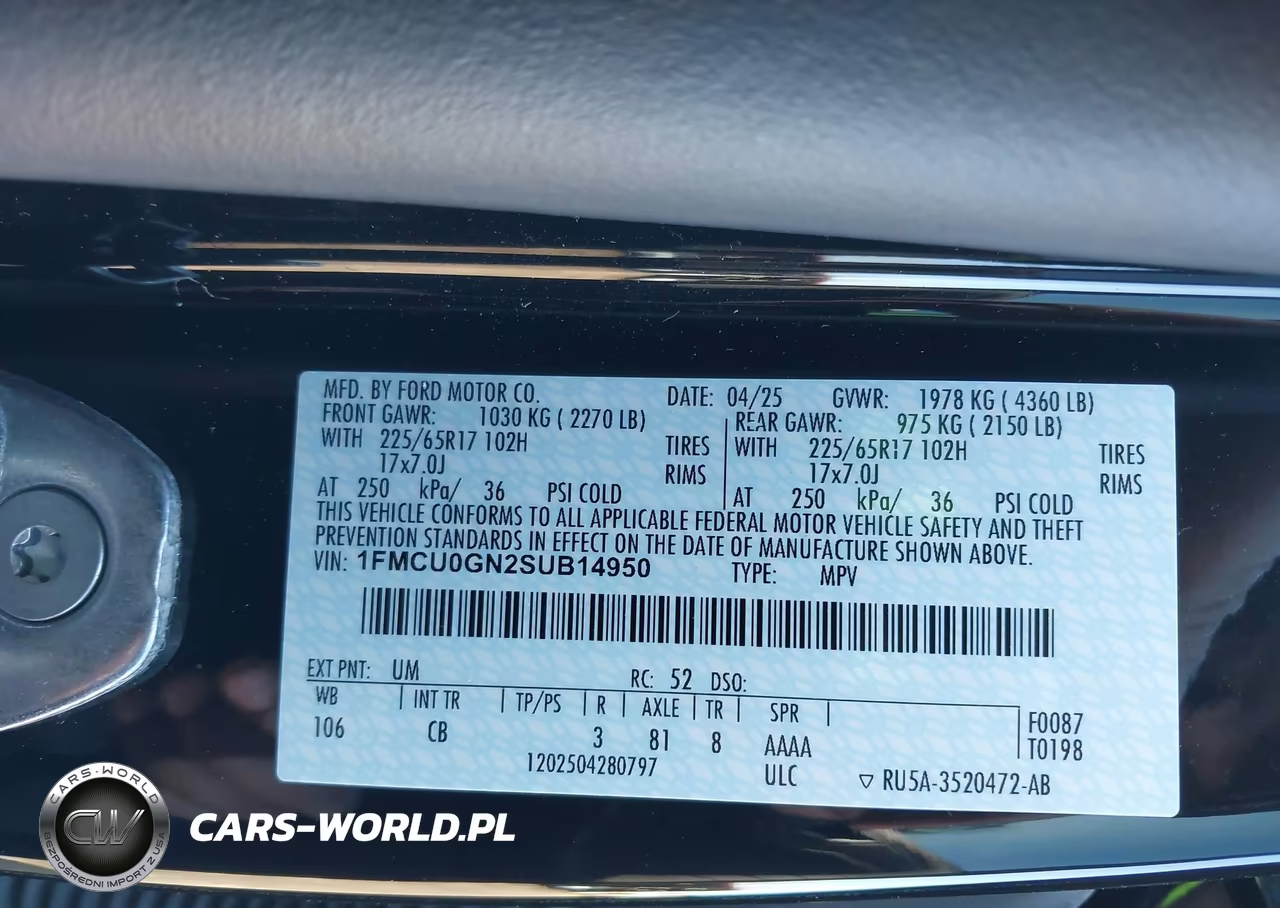 2025 Ford Escape Active VIN:1FMCU0GN2SUB14950 - 9