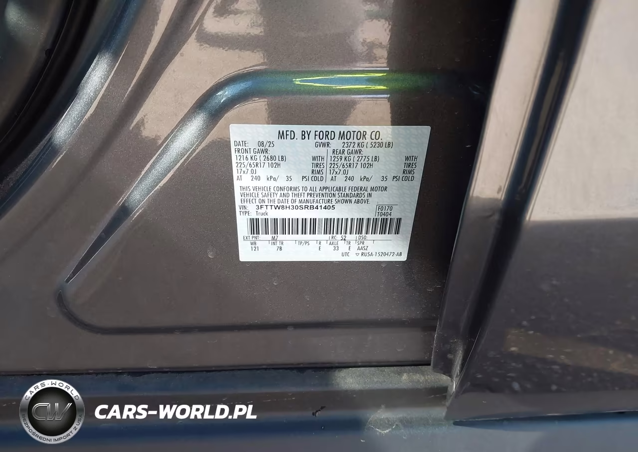 2025 Ford Maverick Xlt VIN:3FTTW8H30SRB41405 - 9
