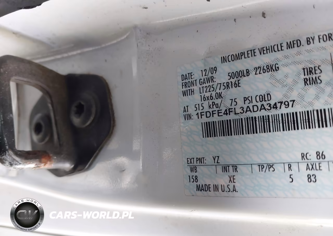 2010 Ford E-450 Cutaway VIN:1FDFE4FL3ADA34797 - 8