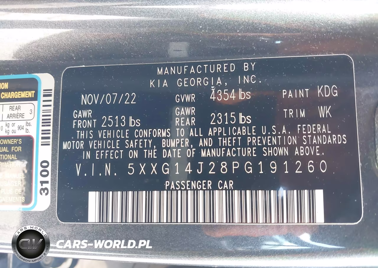 2023 Kia K5 Lxs VIN:5XXG14J28PG191260 - 9