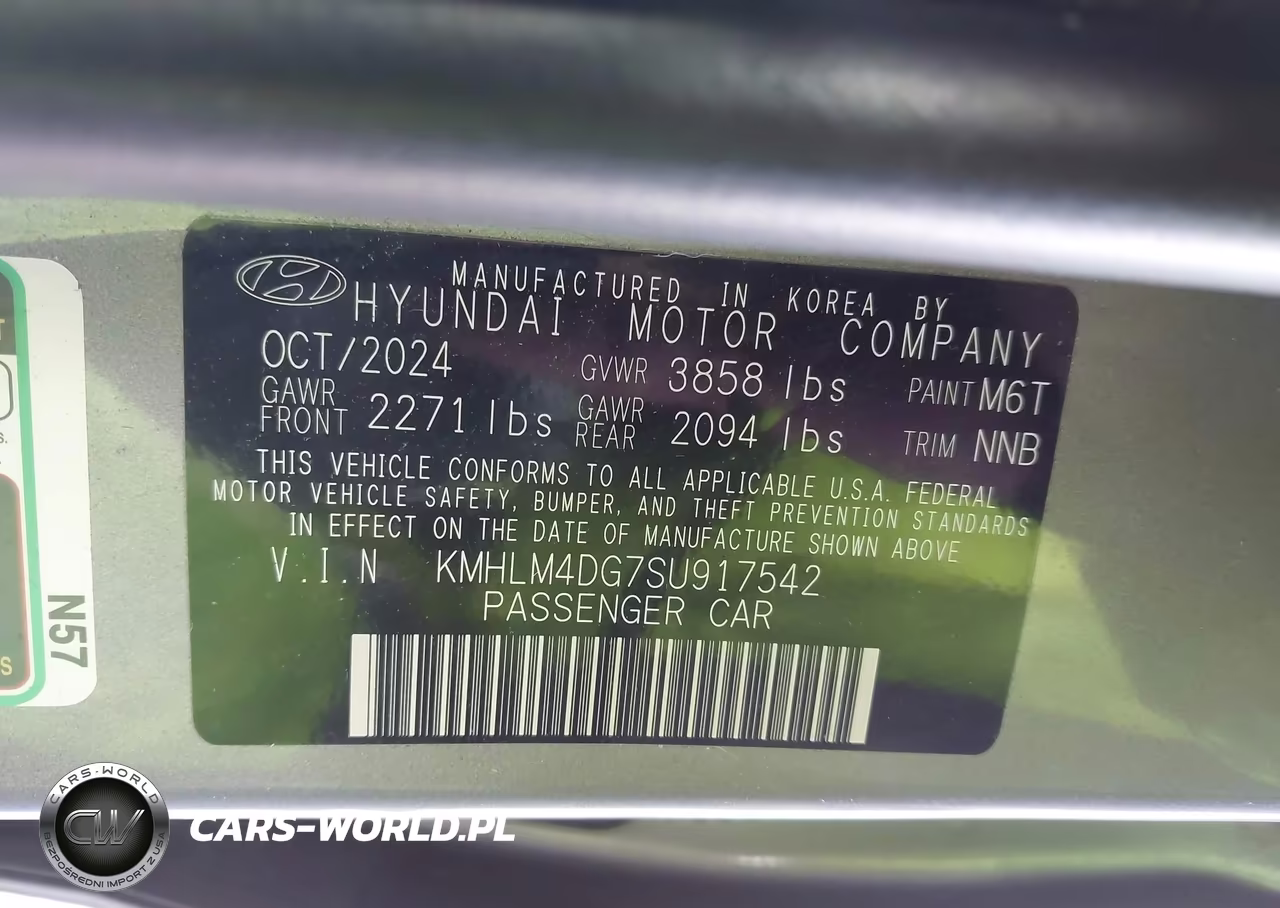2025 Hyundai Elantra Sel Sport VIN:KMHLM4DG7SU917542 - 9