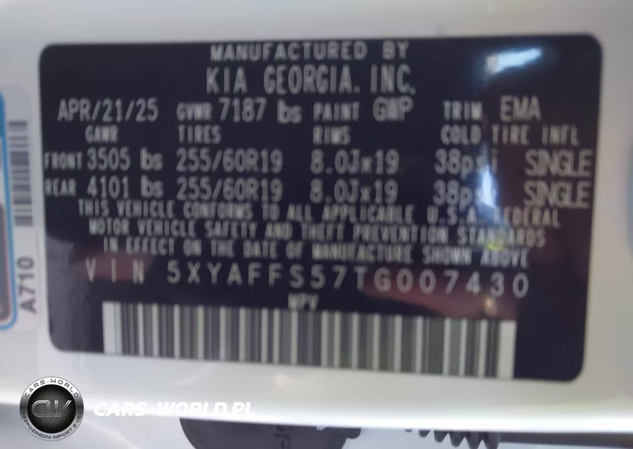 2026 Kia Ev9 Wind VIN:5XYAFFS57TG007430 - 9