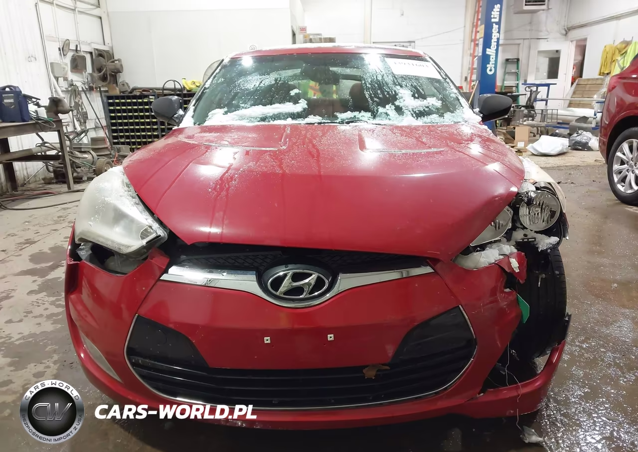 2012 Hyundai Veloster Base W-Red-Black VIN:KMHTC6AD7CU035717 - 12