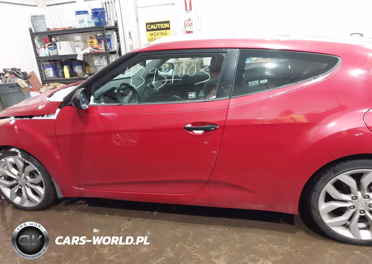 2012 Hyundai Veloster Base W-Red-Black VIN:KMHTC6AD7CU035717 - 14