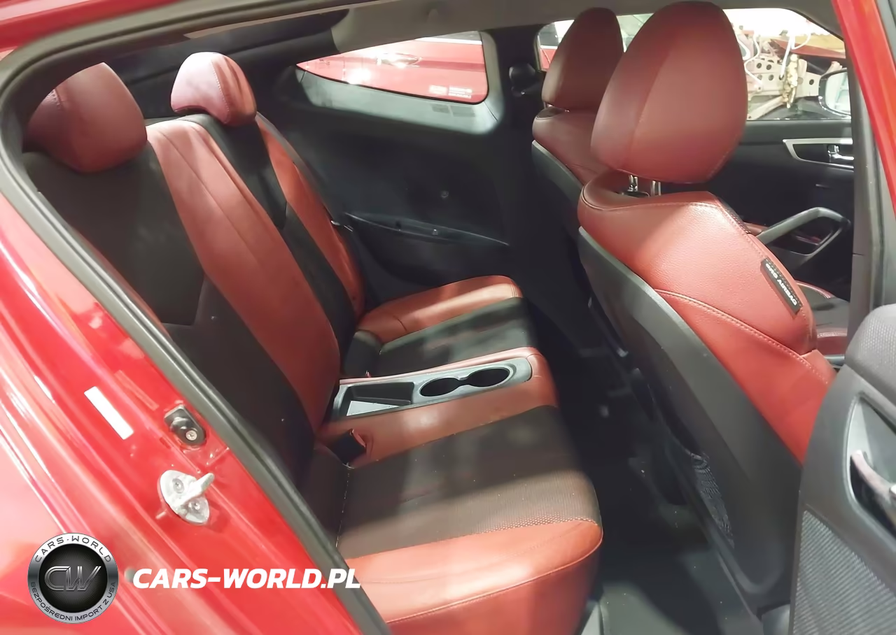 2012 Hyundai Veloster Base W-Red-Black VIN:KMHTC6AD7CU035717 - 8