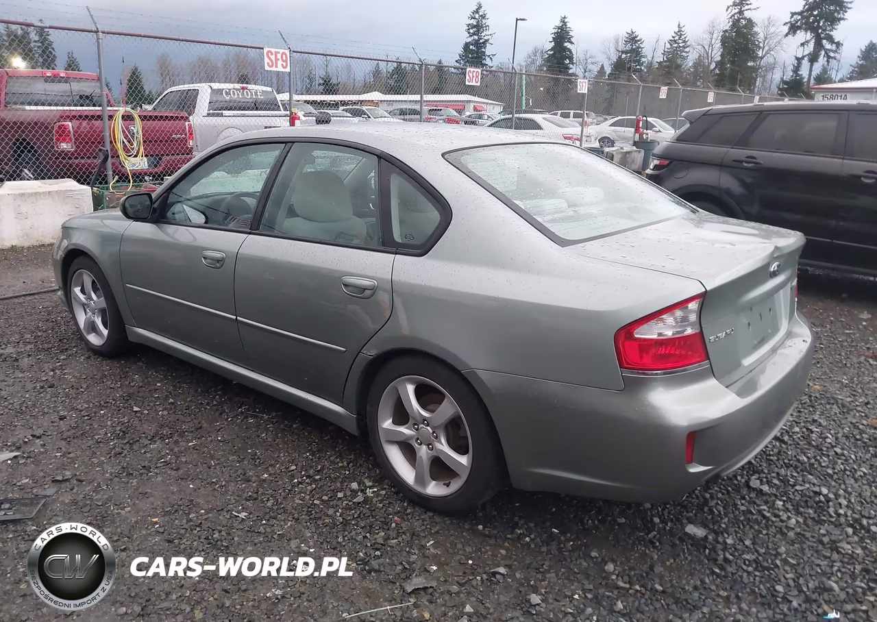2009 Subaru Legacy 2.5I VIN:4S3BL616397227712 - 3
