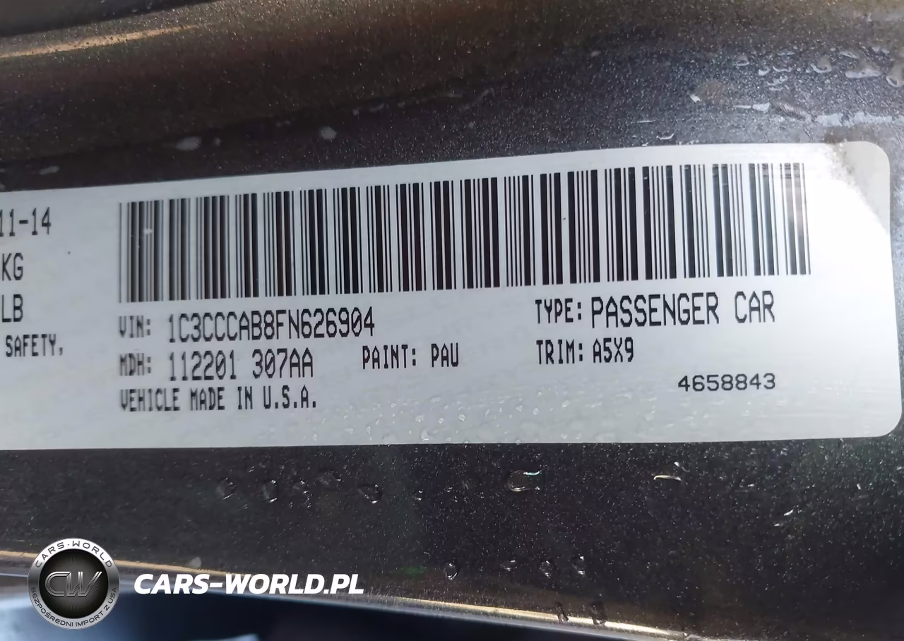 2015 Chrysler 200 Limited VIN:1C3CCCAB8FN626904 - 9
