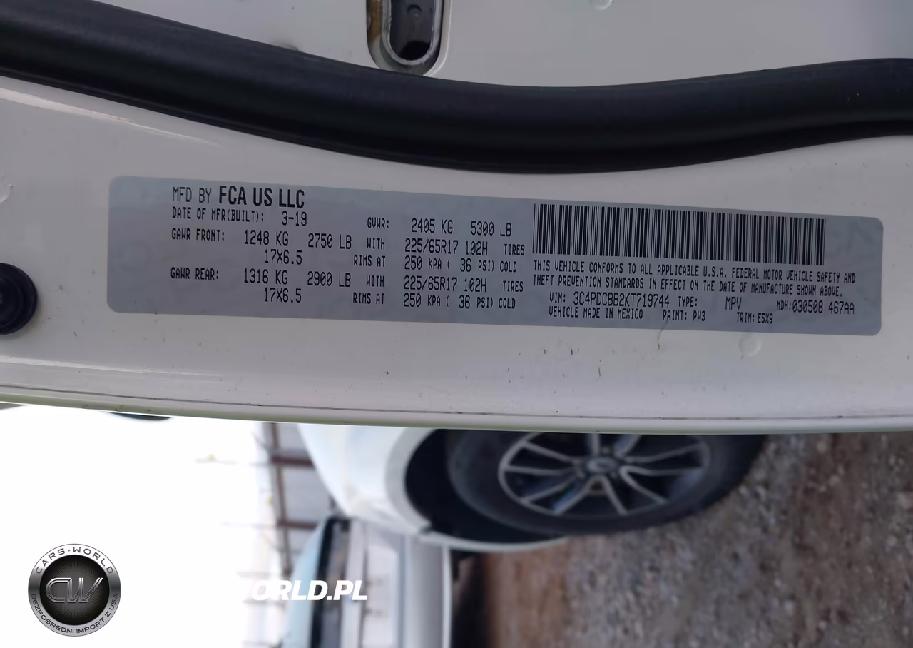 2019 Dodge Journey Se VIN:3C4PDCBB2KT719744 - 9