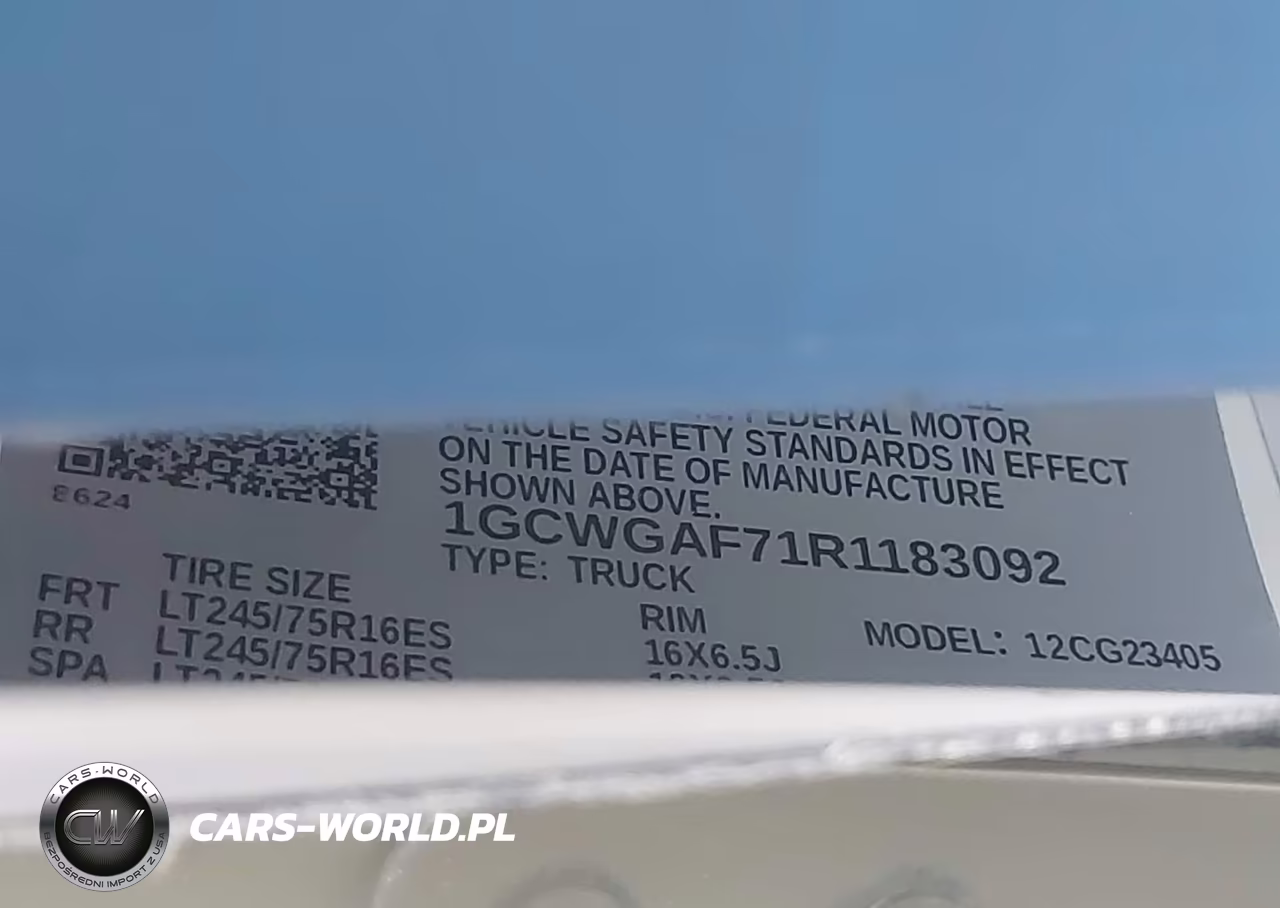 2024 Chevrolet Express Cargo Rwd 2500 Regular Wheelbase Wt VIN:1GCWGAF71R1183092 - 9