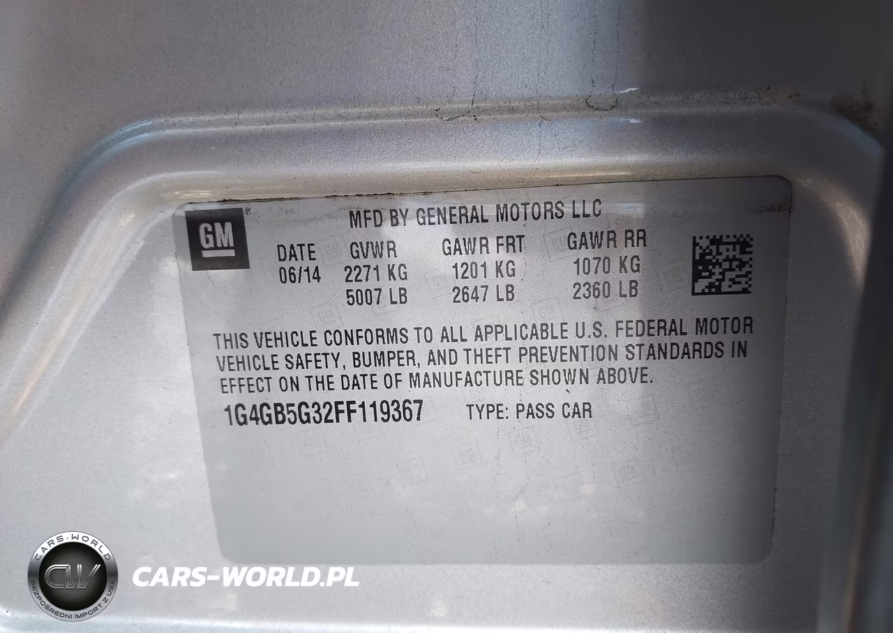 2015 Buick Lacrosse Leather VIN:1G4GB5G32FF119367 - 9