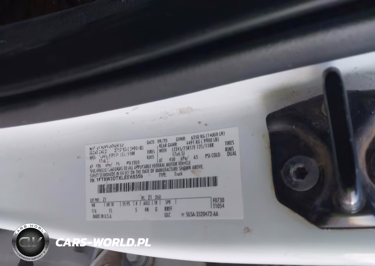 2020 Ford F-350 Xl VIN:1FT8W3DTXLEE65559 - 9