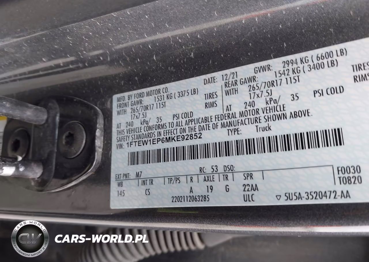 2021 Ford F-150 Xl VIN:1FTEW1EP6MKE92852 - 9