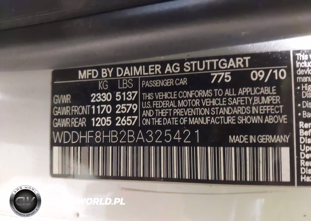 2011 Mercedes-Benz E 350 4Matic VIN:WDDHF8HB2BA325421 - 9