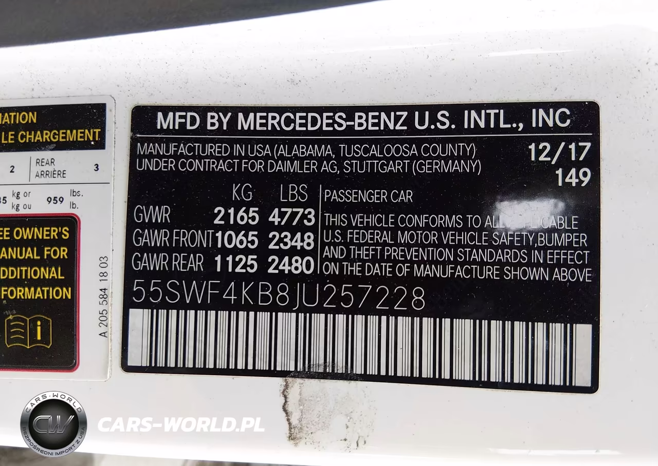 2018 Mercedes-Benz C 300 4Matic VIN:55SWF4KB8JU257228 - 9