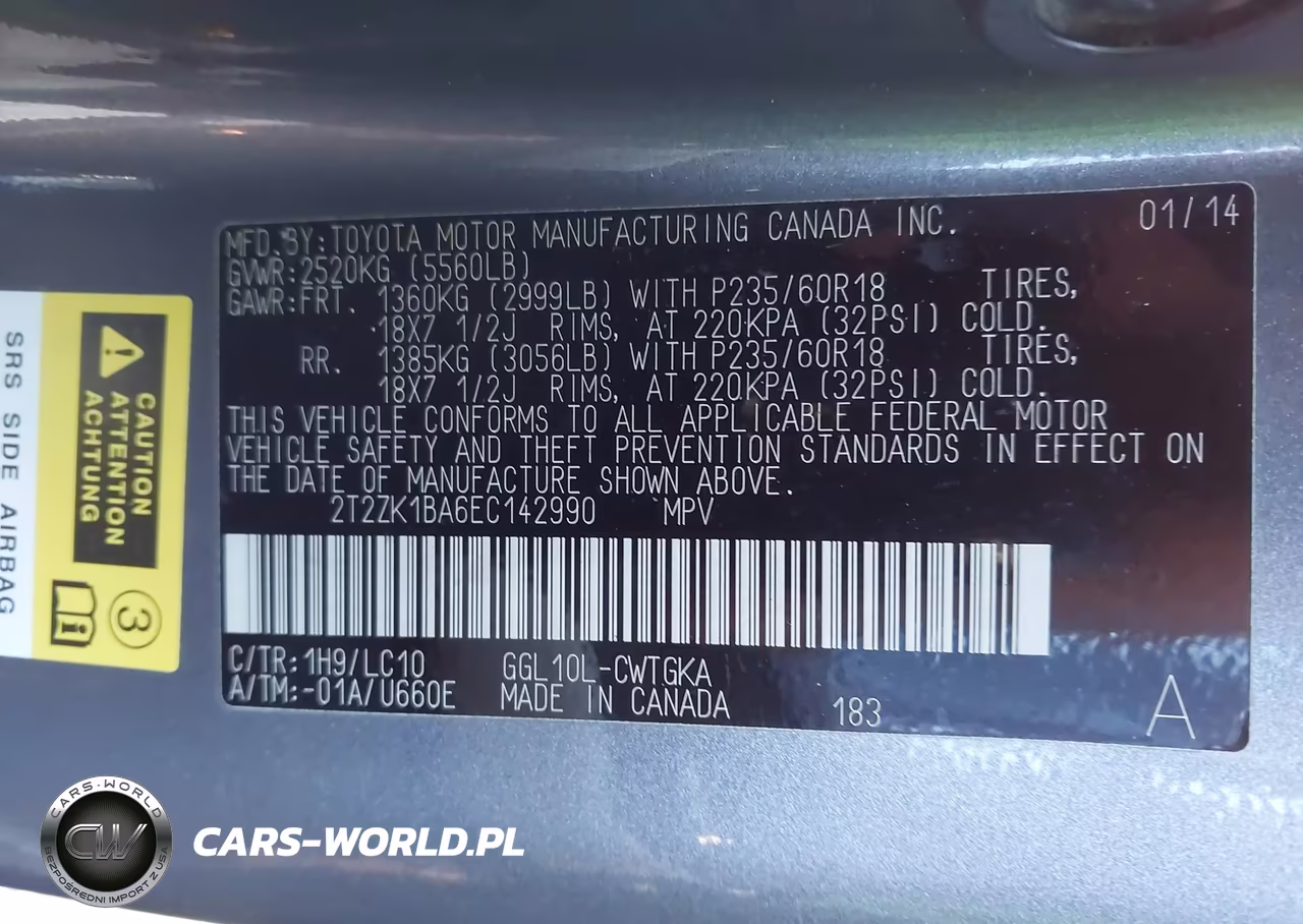 2014 Lexus Rx 350 VIN:2T2ZK1BA6EC142990 - 9