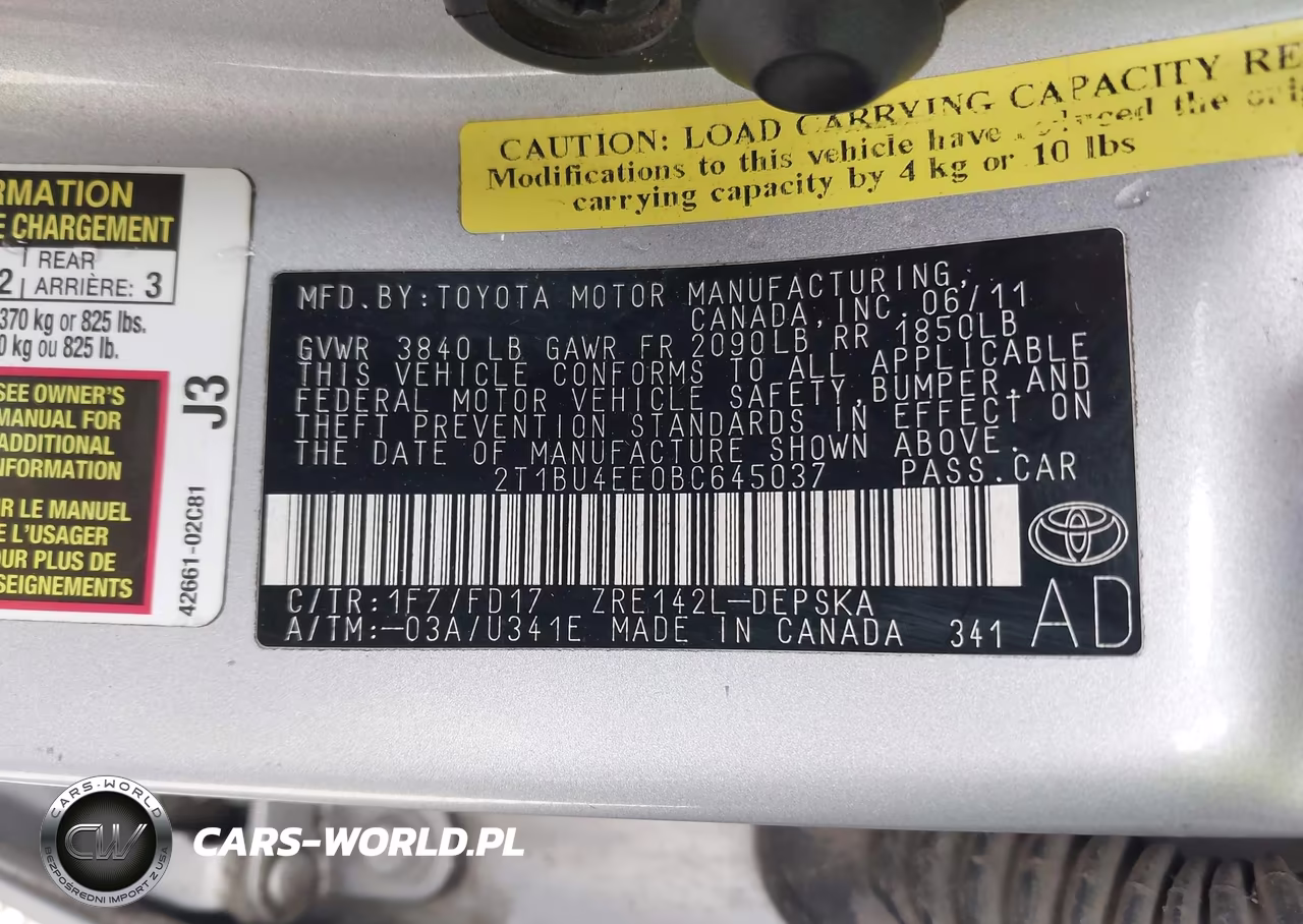 2011 Toyota Corolla S VIN:2T1BU4EE0BC645037 - 9