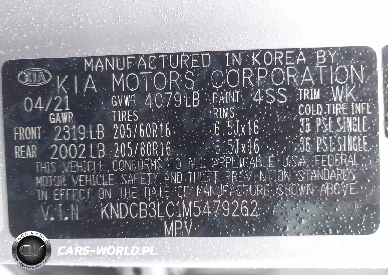 2021 Kia Niro Lx VIN:KNDCB3LC1M5479262 - 9