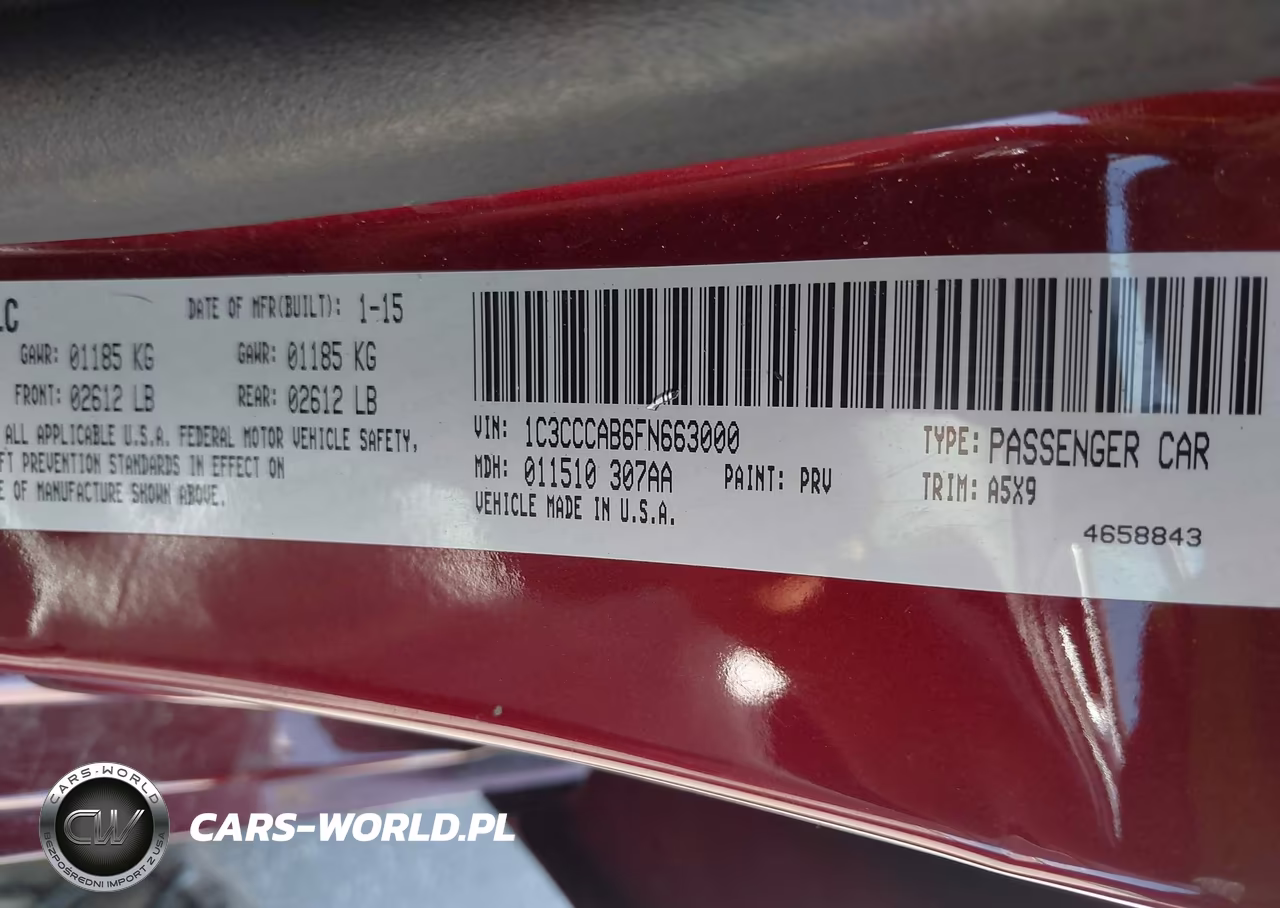 2015 Chrysler 200 Limited VIN:1C3CCCAB6FN663000 - 9