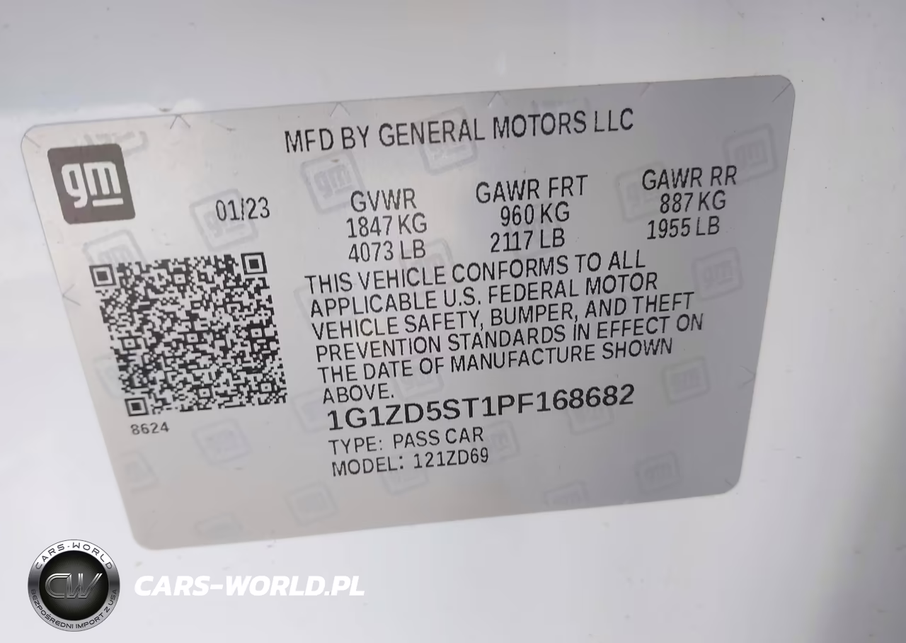 2023 Chevrolet Malibu Fwd 1Lt VIN:1G1ZD5ST1PF168682 - 9