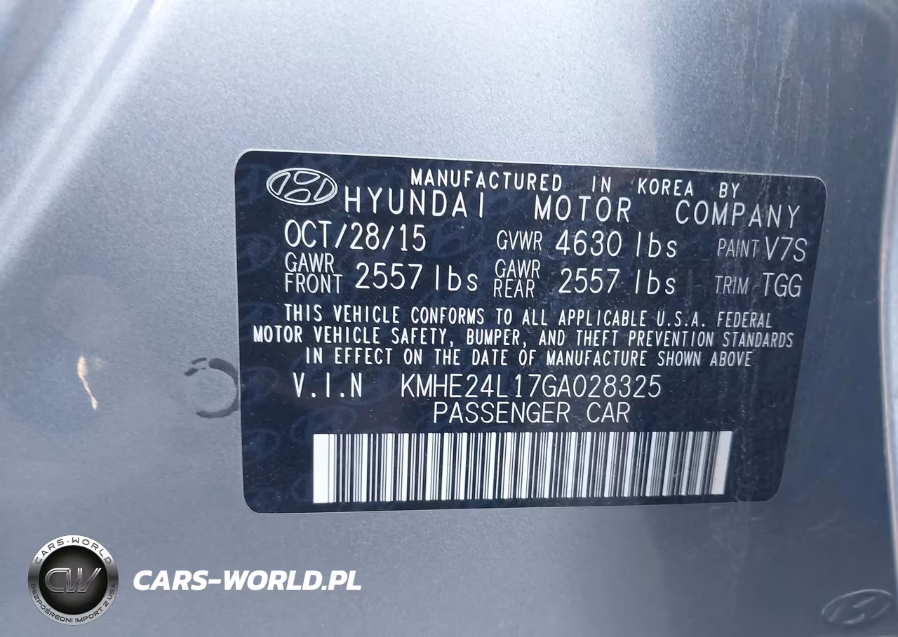 2016 Hyundai Sonata Hybrid Se VIN:KMHE24L17GA028325 - 9