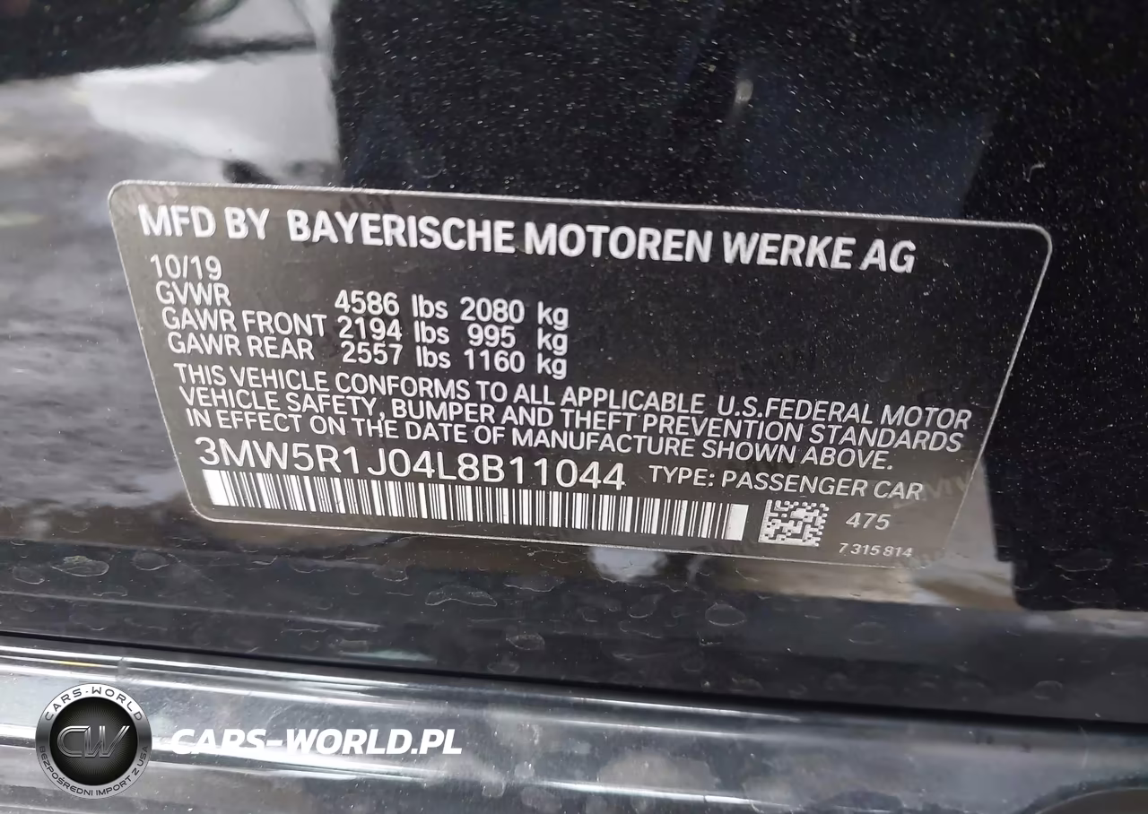 2020 BMW 330I VIN:3MW5R1J04L8B11044 - 9
