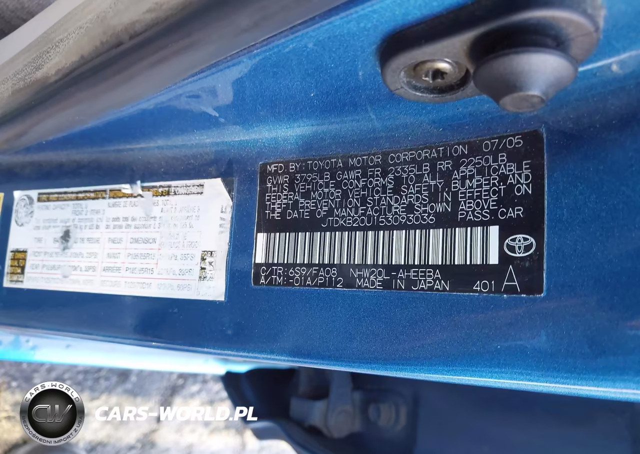 2005 Toyota Prius VIN:JTDKB20U153093036 - 9