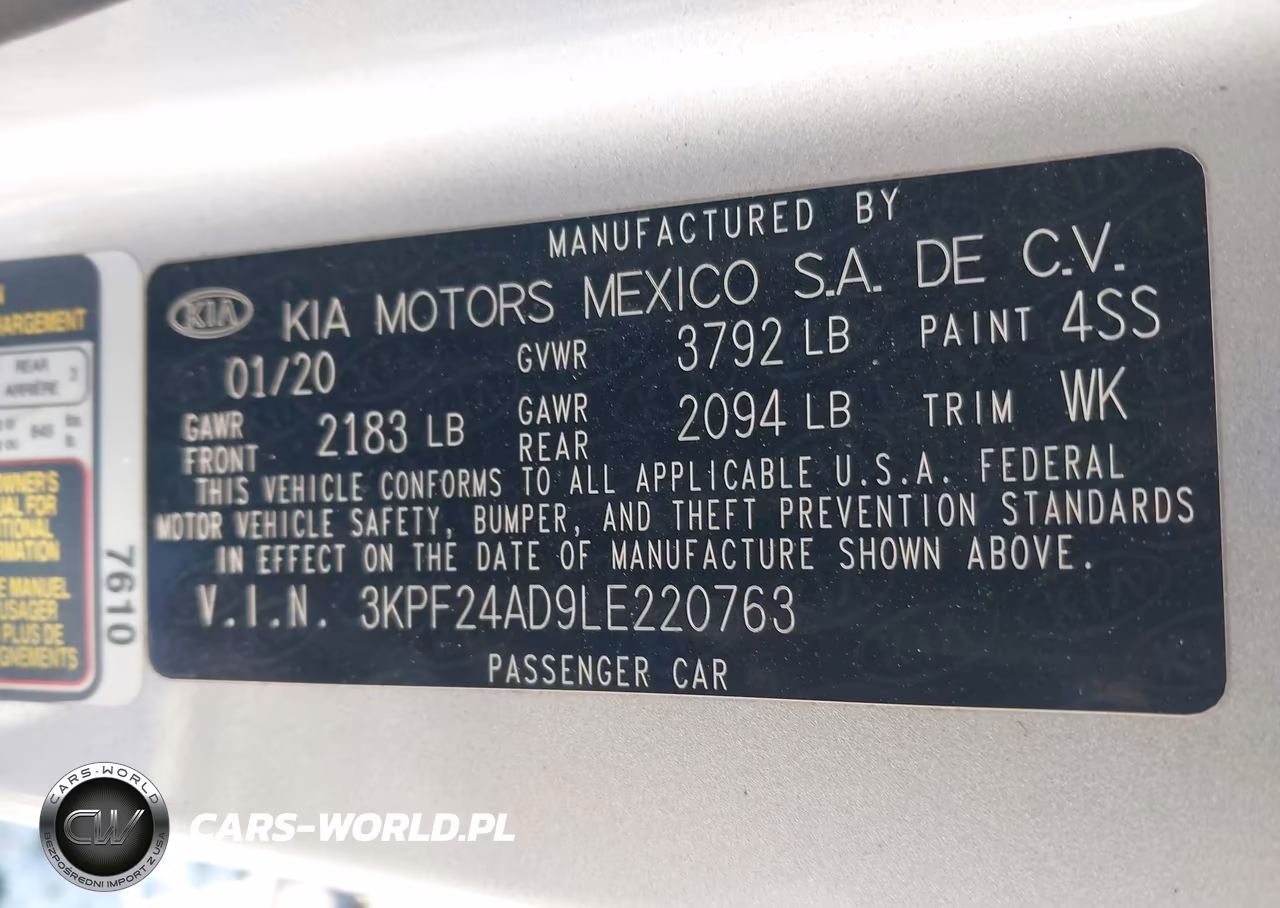 2020 Kia Forte Lxs VIN:3KPF24AD9LE220763 - 9