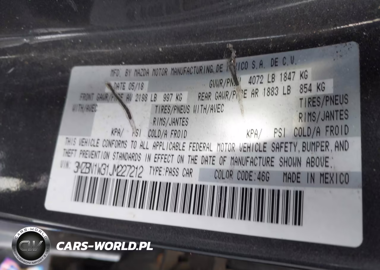 2018 Mazda Mazda3 Grand Touring VIN:3MZBN1W31JM227212 - 9