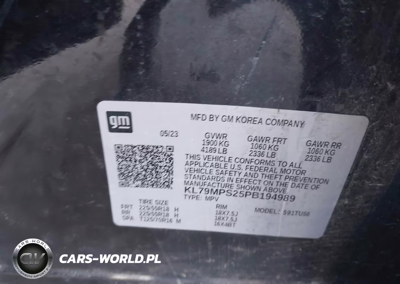 2023 Chevrolet Trailblazer Fwd Lt VIN:KL79MPS25PB194989 - 9