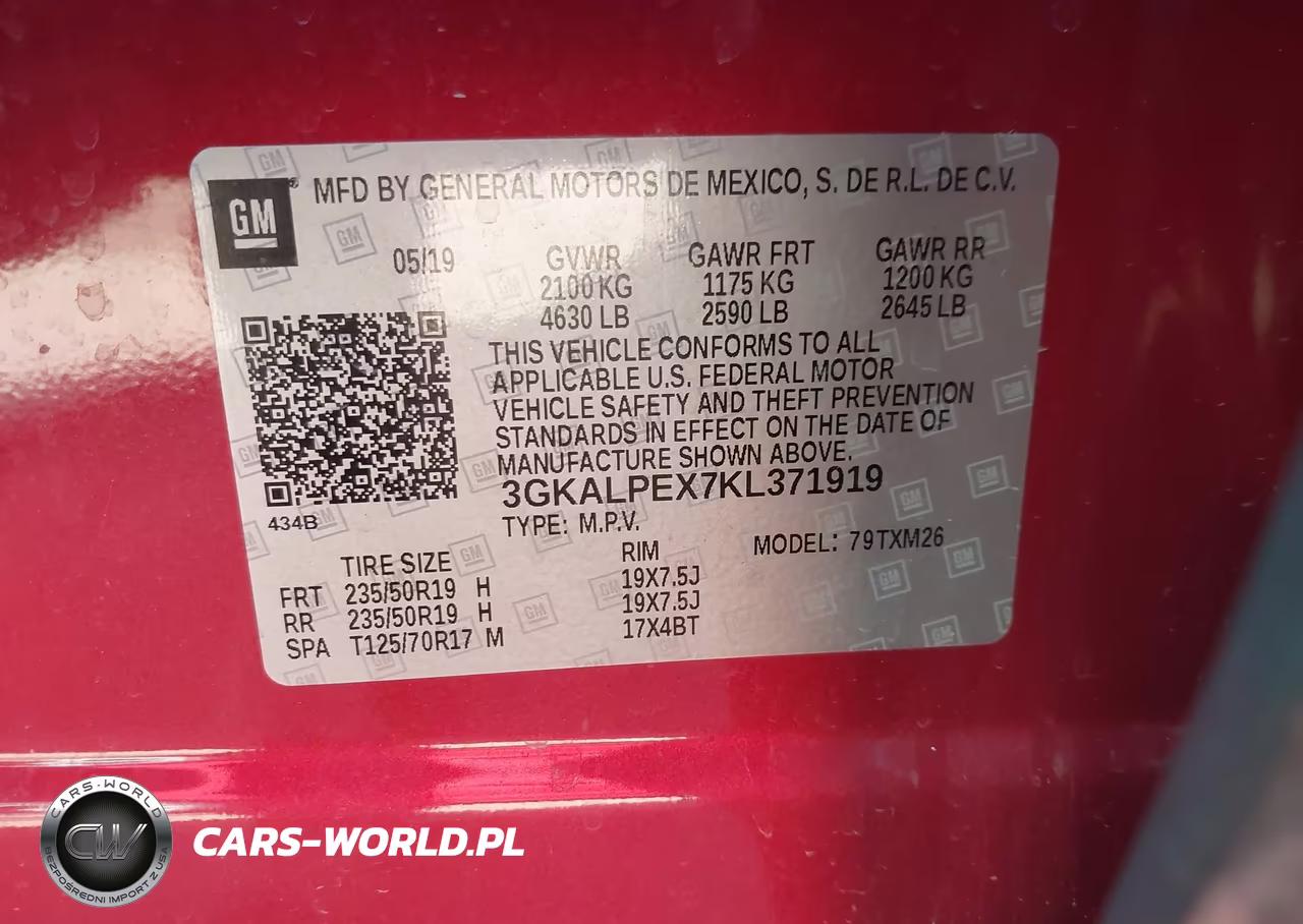 2019 GMC Terrain Slt VIN:3GKALPEX7KL371919 - 9