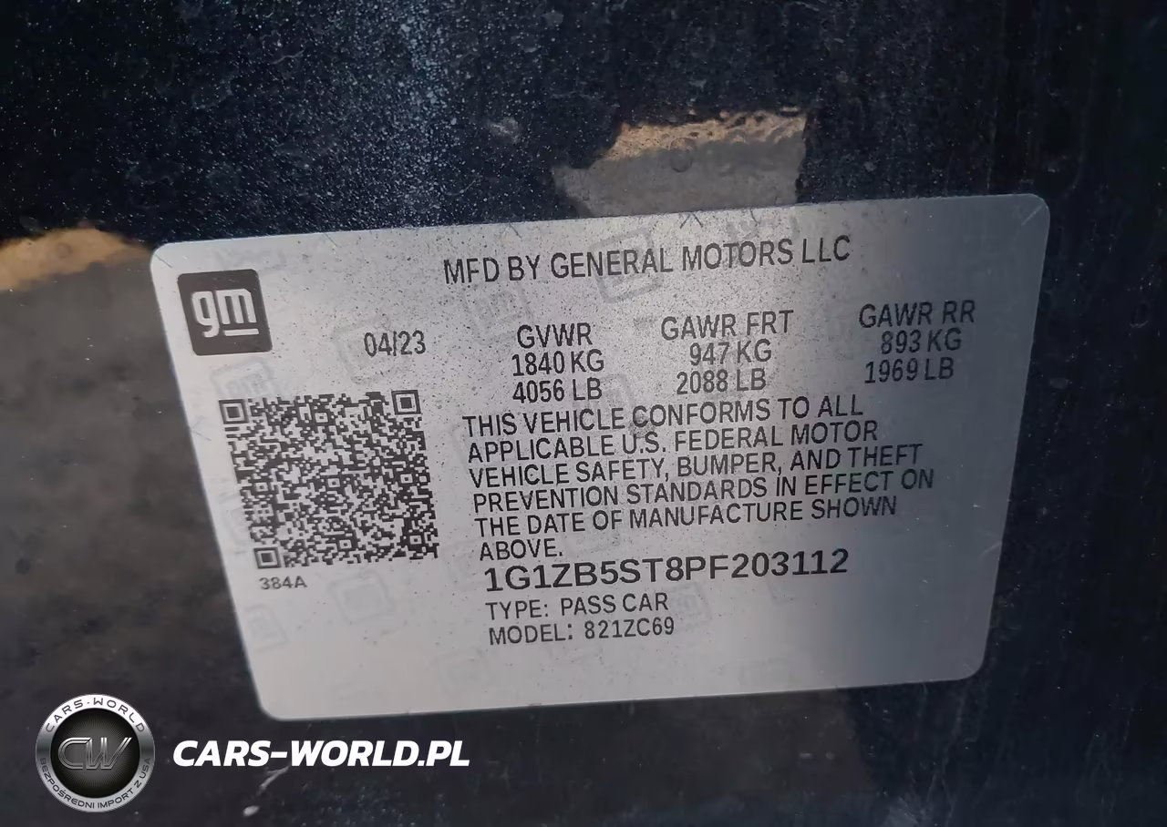 2023 Chevrolet Malibu Fwd Ls VIN:1G1ZB5ST8PF203112 - 9