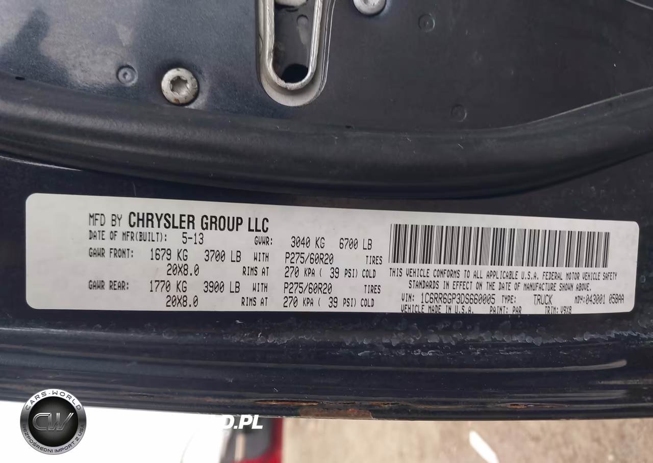 2013 Ram 1500 Slt VIN:1C6RR6GP3DS660005 - 9