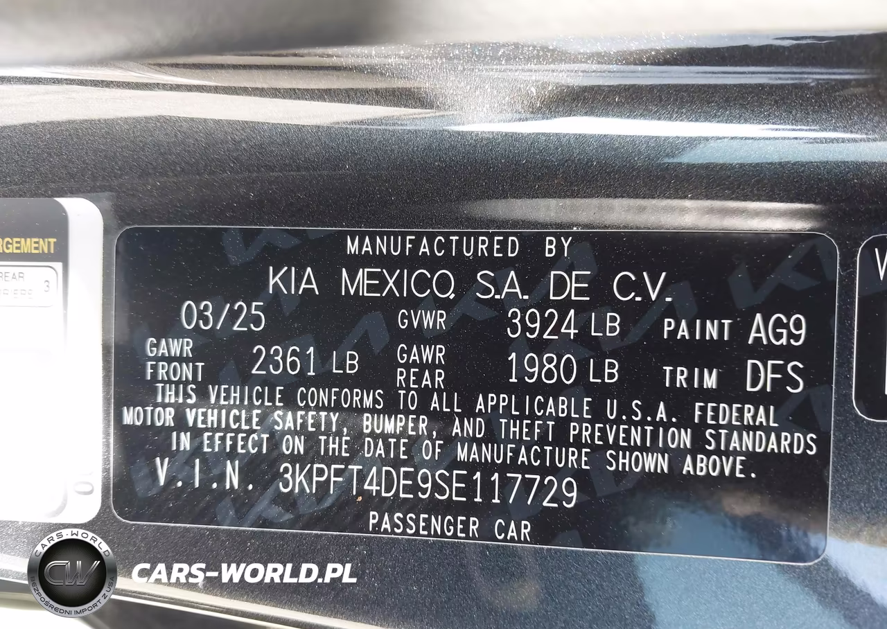2025 Kia K4 Lxs VIN:3KPFT4DE9SE117729 - 9