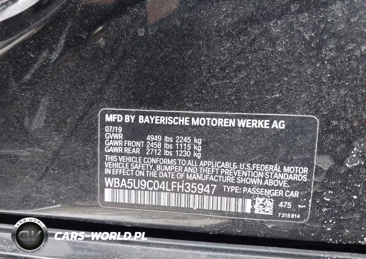 2020 BMW 3 Series M340I xDrive VIN:WBA5U9C04LFH35947 - 9