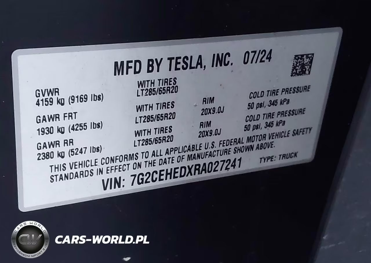 2024 Tesla Cybertruck All-Wheel Drive VIN:7G2CEHEDXRA027241 - 9