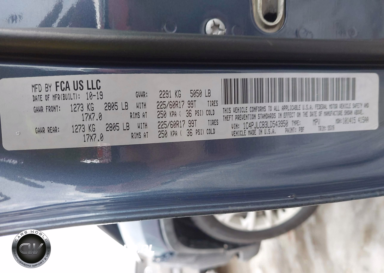 2020 Jeep Cherokee Latitude Fwd VIN:1C4PJLCB3LD543950 - 9