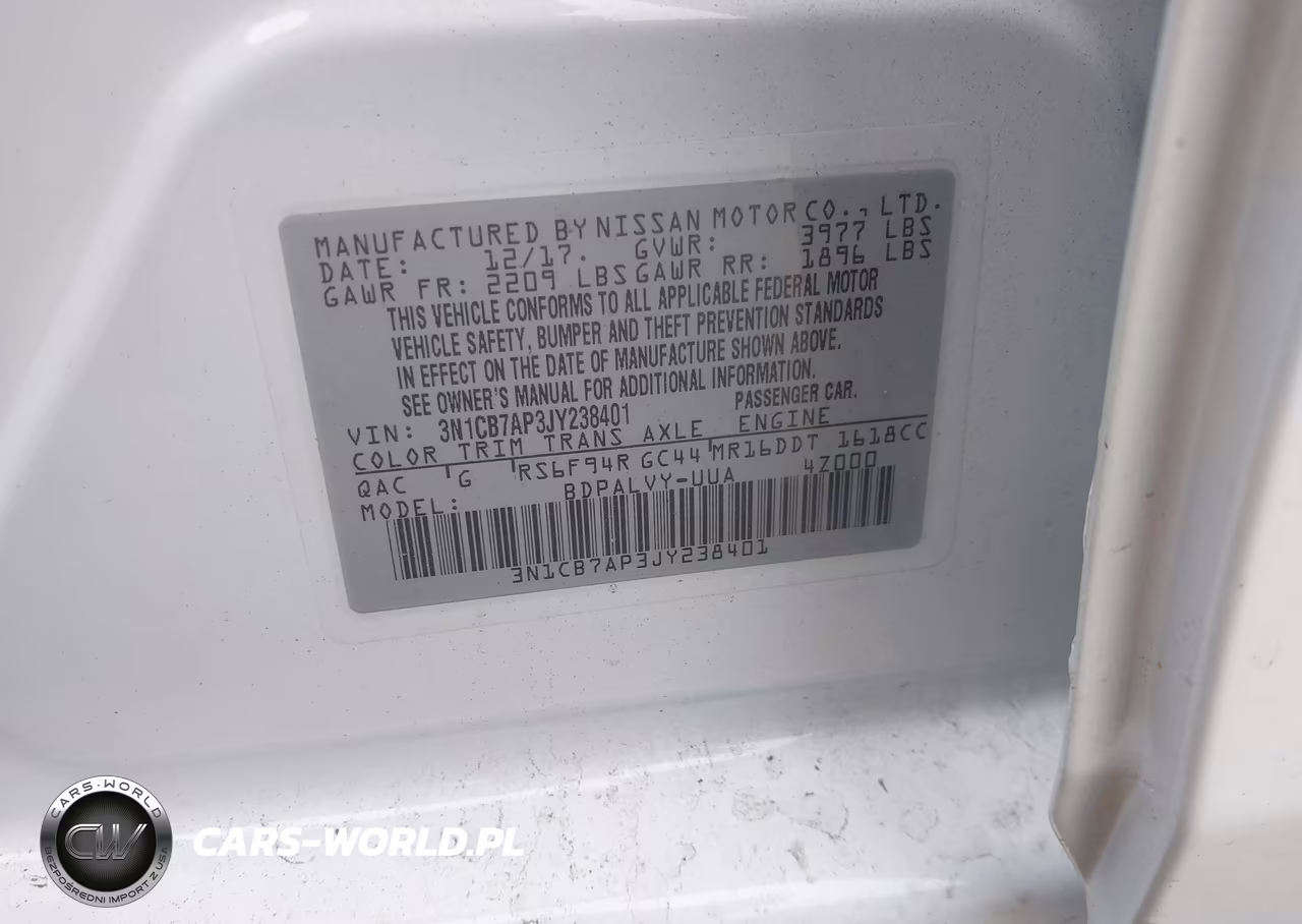 2018 Nissan Sentra Nismo VIN:3N1CB7AP3JY238401 - 9