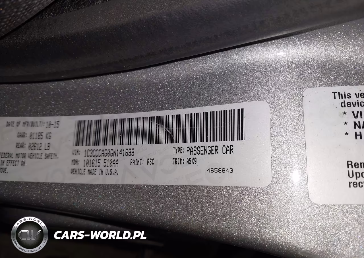 2016 Chrysler 200 Limited VIN:1C3CCCAG0GN141699 - 9