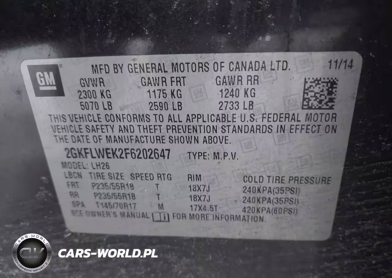 2015 GMC Terrain Sle-2 VIN:2GKFLWEK2F6202647 - 9