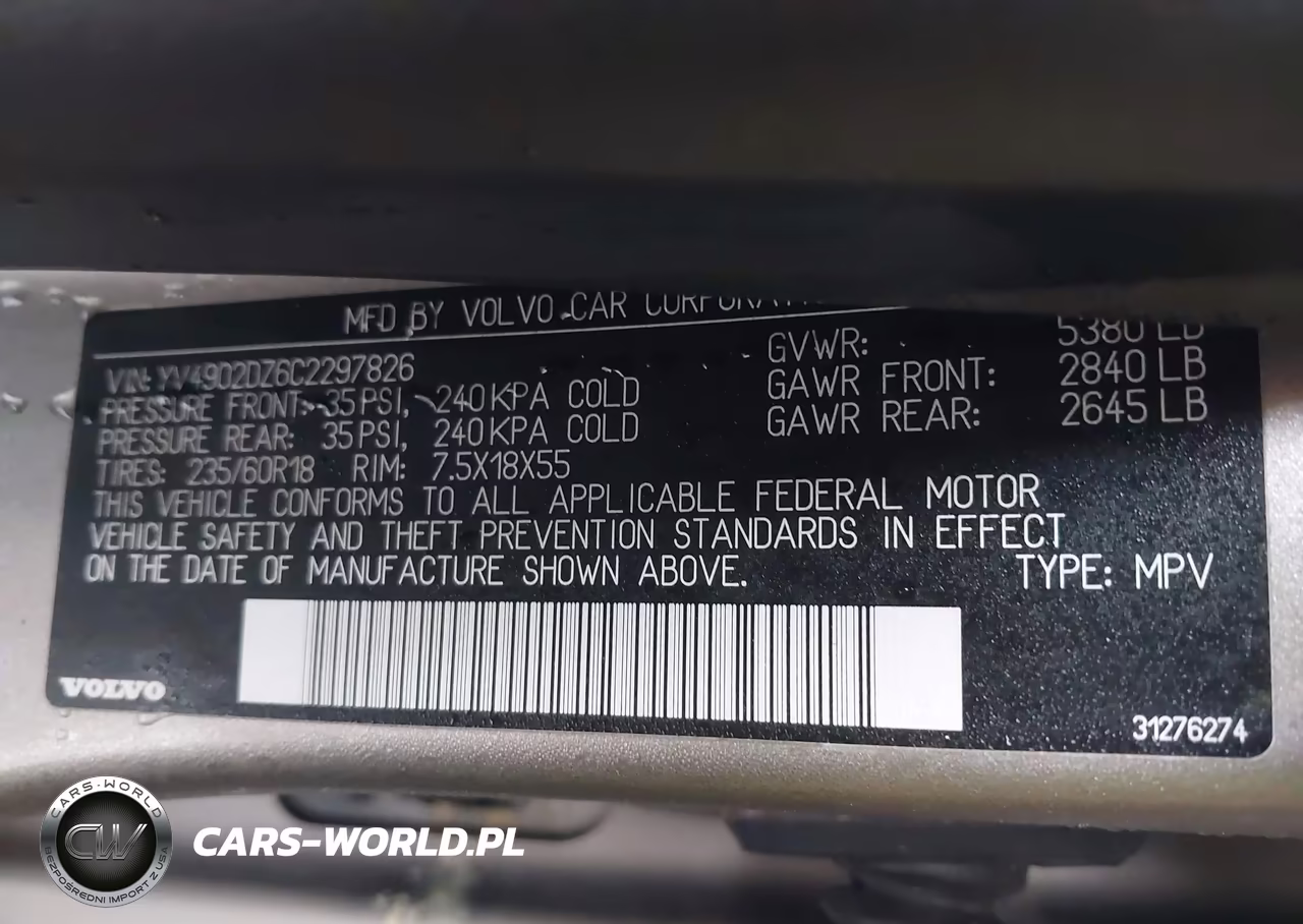 2012 Volvo Xc60 T6-T6 Platinum-T6 Premier Plus-T6 R-Design-T6 R-Design Platinum-T6 R-Design Premier Plus VIN:YV4902DZ6C2297826 - 9