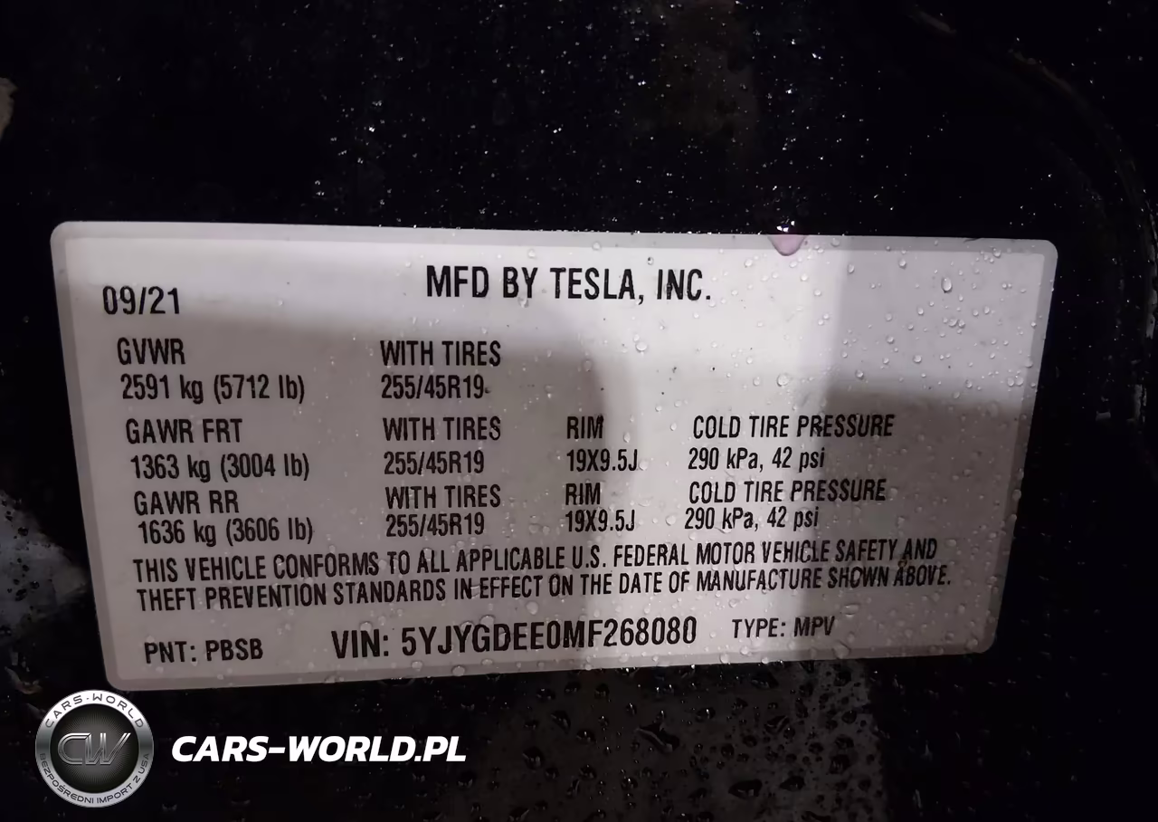 2021 Tesla Model Y Long Range Dual Motor All-Wheel Drive VIN:5YJYGDEE0MF268080 - 9